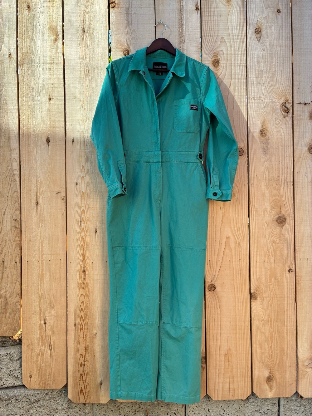 Wildfang High Waisted Coveralls - Teal